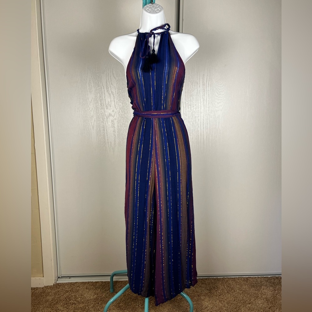 Anthropologie jumpsuit - lightweight colorful fabric Size M - Picture 2 of 8